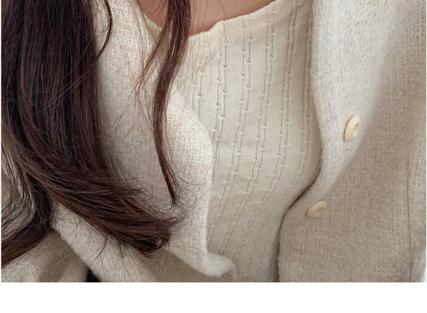 Sterling Silver Beaded Pearl Faux Necklace FashionChic