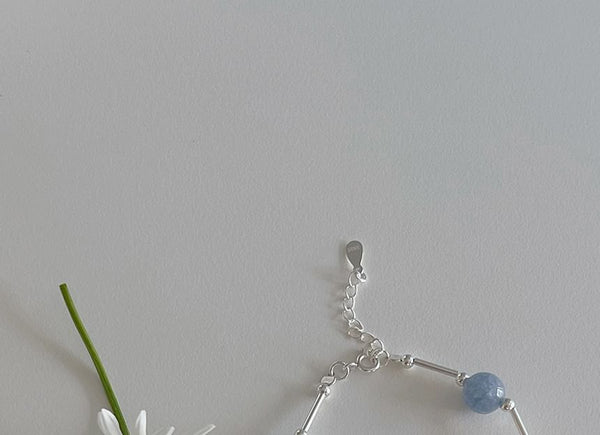 Sterling Gemstone Silver Bracelet Beaded FashionChic