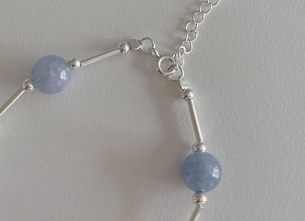 Sterling Gemstone Silver Bracelet Beaded FashionChic