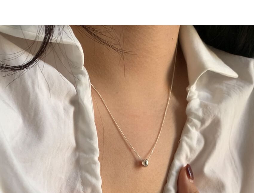 Sterling Bead Silver Pendant Necklace FashionChic