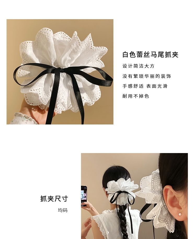 Bow Hair Lace Claw FashionChic