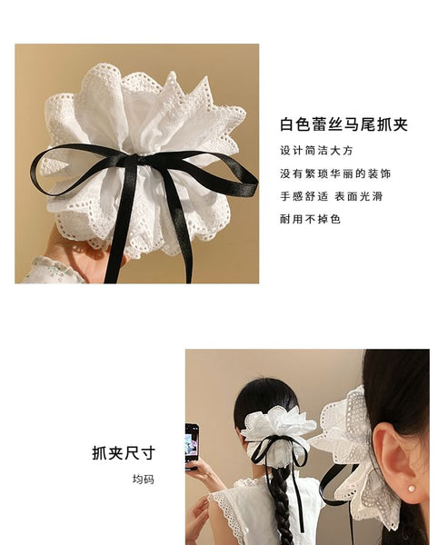 Bow Hair Lace Claw FashionChic