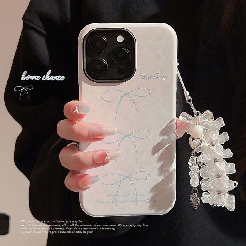 Lace Set Phone Case / Bow Charm FashionChic