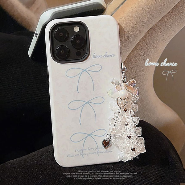 Lace Set Phone Case / Bow Charm FashionChic