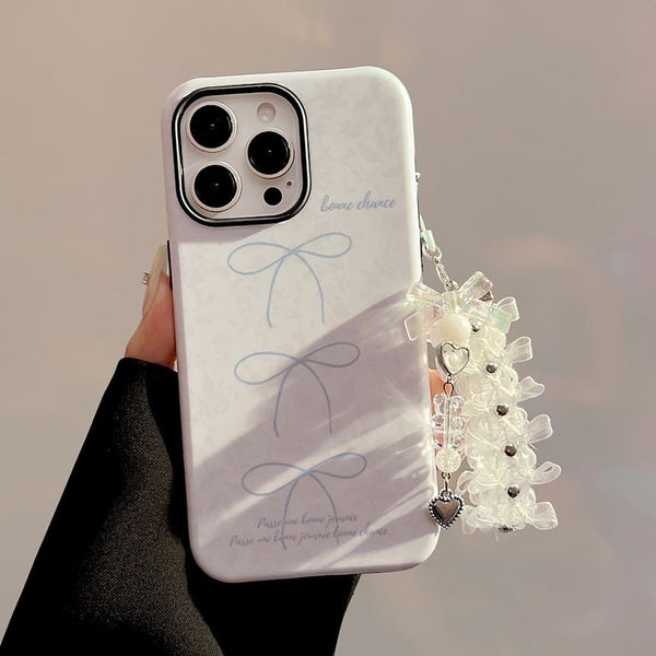 Lace Set Phone Case / Bow Charm FashionChic