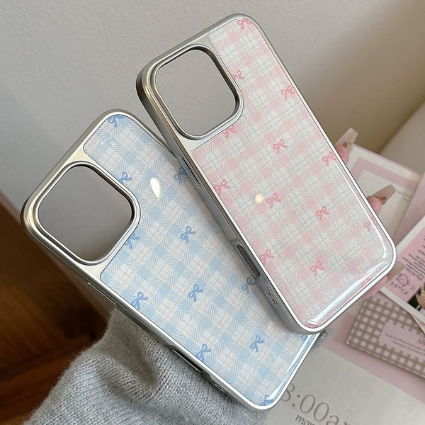 Bow Case Plaid Phone FashionChic