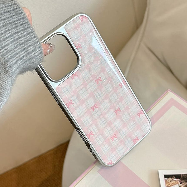 Bow Case Plaid Phone FashionChic