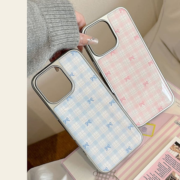 Bow Case Plaid Phone FashionChic