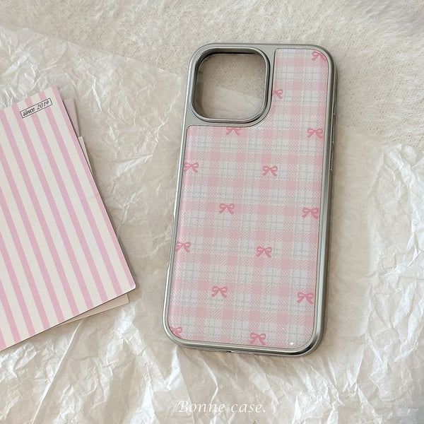 Bow Case Plaid Phone FashionChic