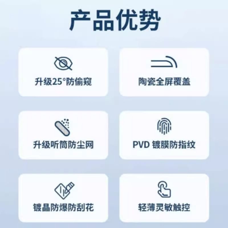 / Tempered Film Protector Privacy Clear 2: Glass Screen of Set FashionChic