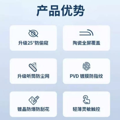 / Tempered Film Protector Privacy Clear 2: Glass Screen of Set FashionChic