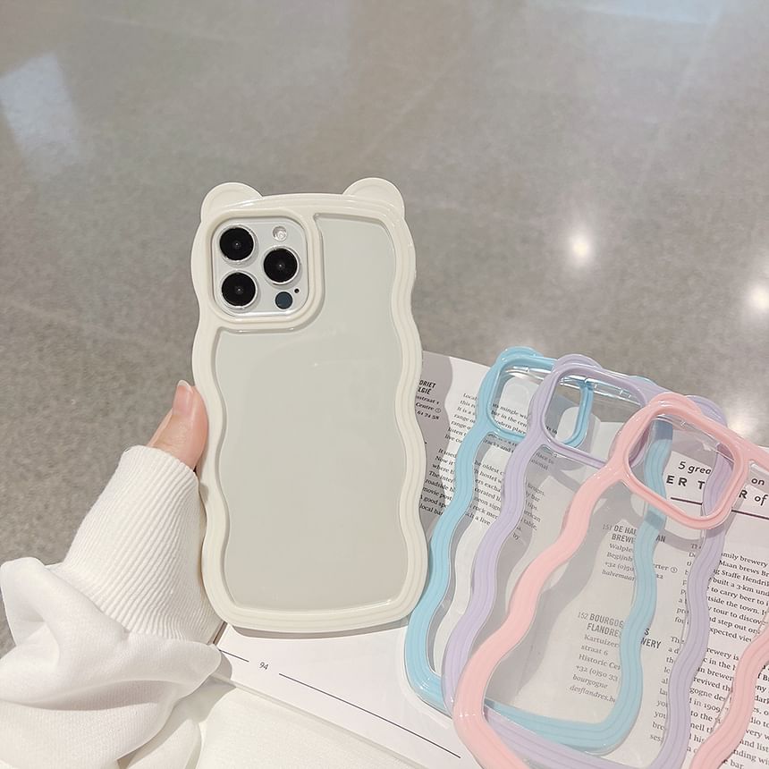 Case Transparent Bear Ear iPhone FashionChic