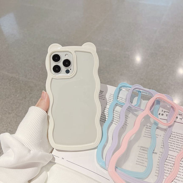 Case Transparent Bear Ear iPhone FashionChic