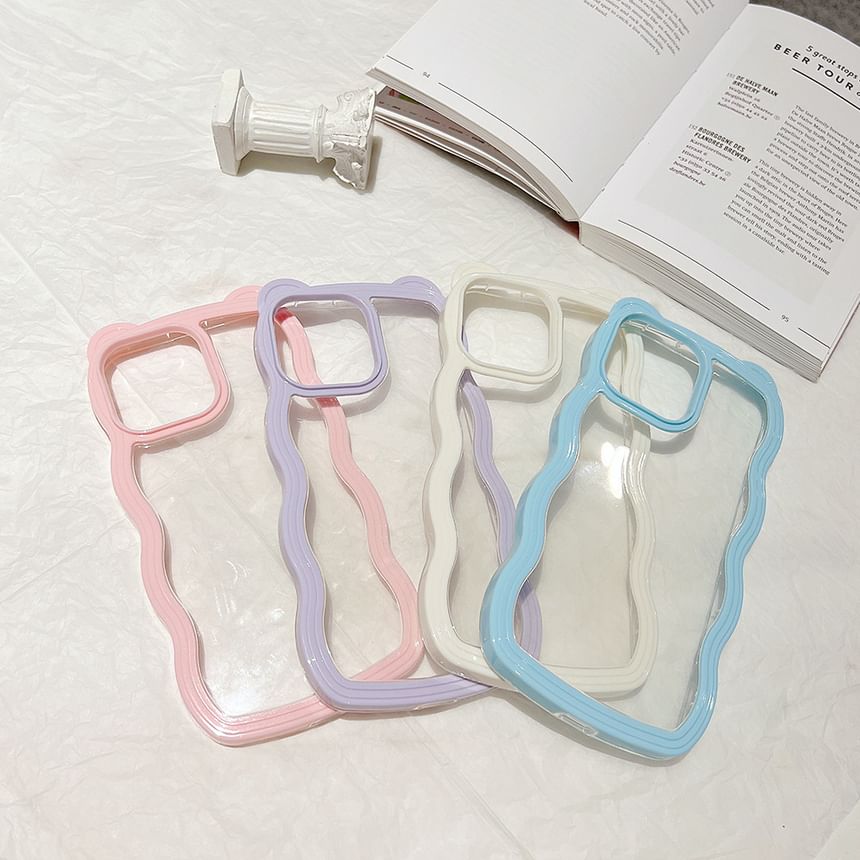 Case Transparent Bear Ear iPhone FashionChic
