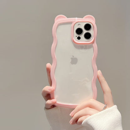 Case Transparent Bear Ear iPhone FashionChic