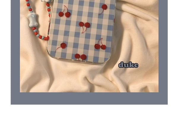 Cherry / Strap Case Print Set iPhone Beaded FashionChic