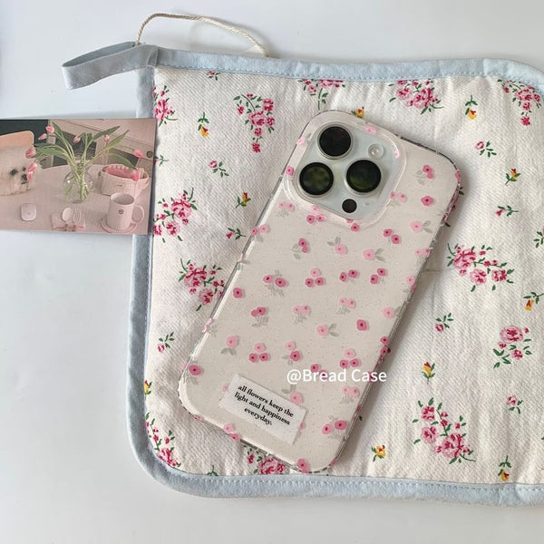 Floral iPhone Set Print / Strap Case Beaded FashionChic