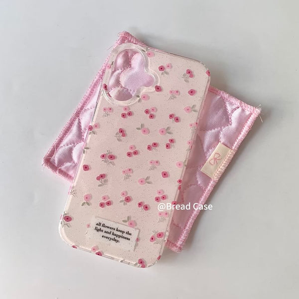 Floral iPhone Set Print / Strap Case Beaded FashionChic