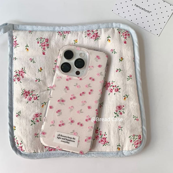 Floral iPhone Set Print / Strap Case Beaded FashionChic