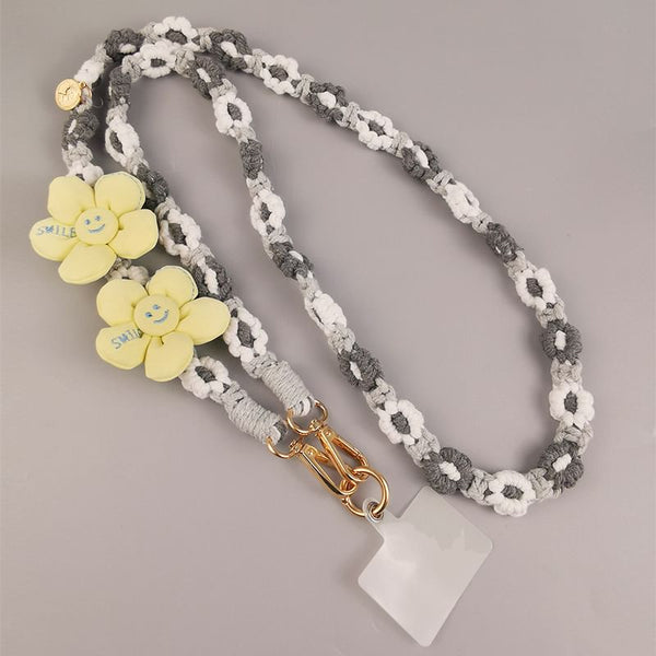 Flower Lanyard with Phone Pad FashionChic