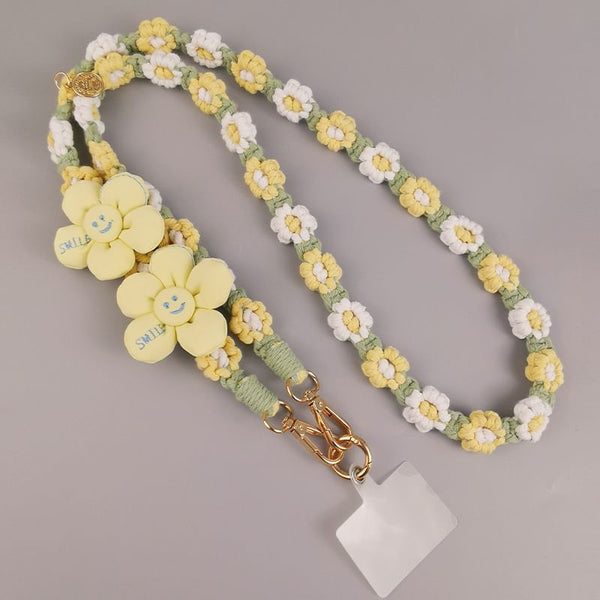 Flower Lanyard with Phone Pad FashionChic