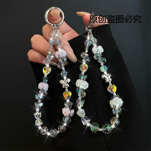 Phone Flower with Pad Lanyard FashionChic