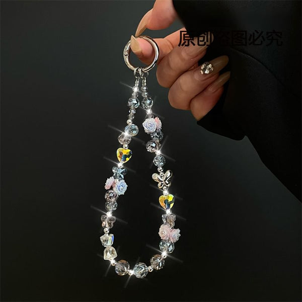 Phone Flower with Pad Lanyard FashionChic