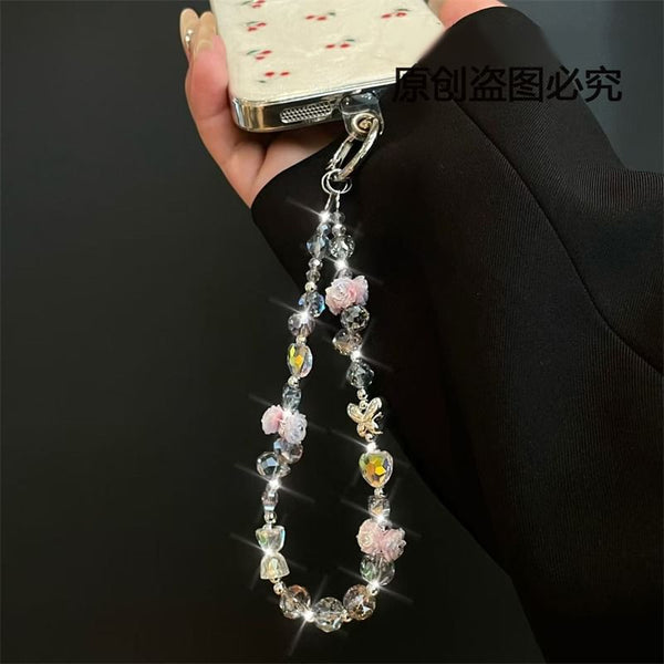 Phone Flower with Pad Lanyard FashionChic