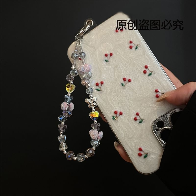 Phone Flower with Pad Lanyard FashionChic