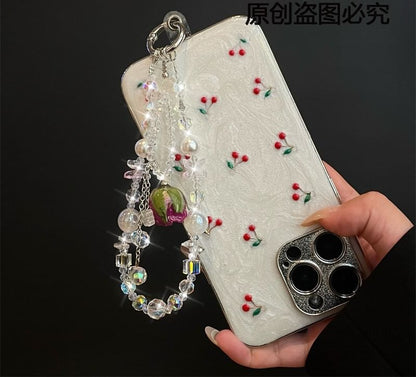 Lanyard with Beaded Phone Pad FashionChic