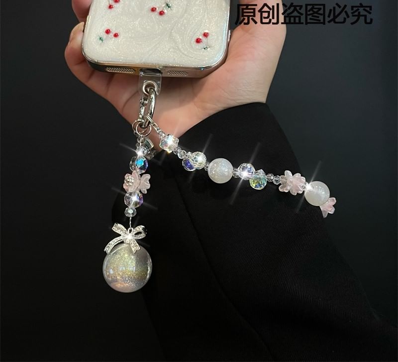 Pearl Pad with Lanyard Phone Faux FashionChic
