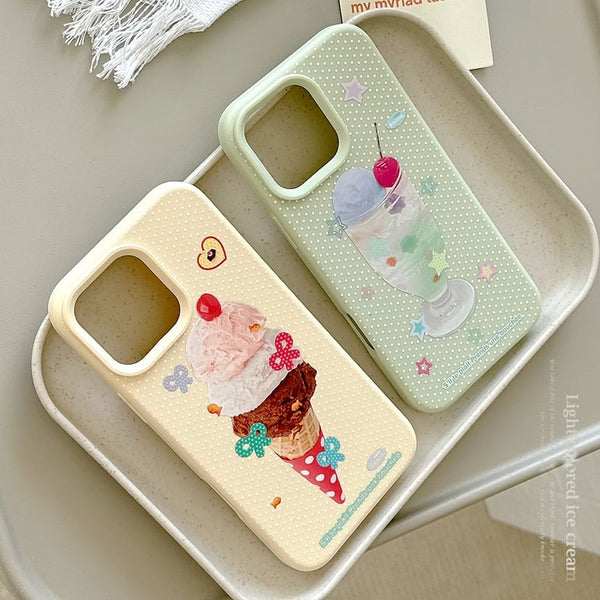 Cream Case Print Phone Ice FashionChic