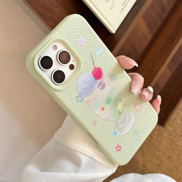 Cream Case Print Phone Ice FashionChic