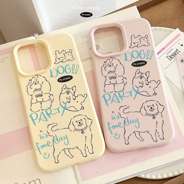 Phone Dog Print Case FashionChic