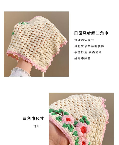 Band Head Floral Knit FashionChic