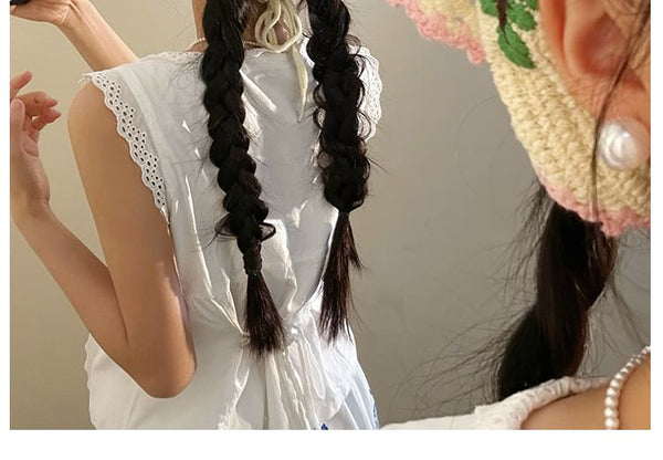 Band Head Floral Knit FashionChic