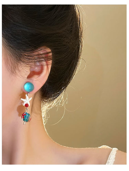 Earring Starfish Dangle FashionChic