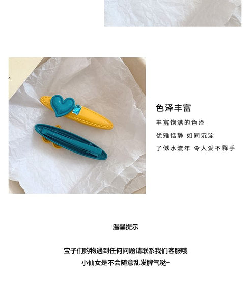 Set Hair Clip Heart / FashionChic