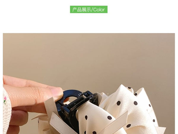 Hair Claw Dotted Bow FashionChic