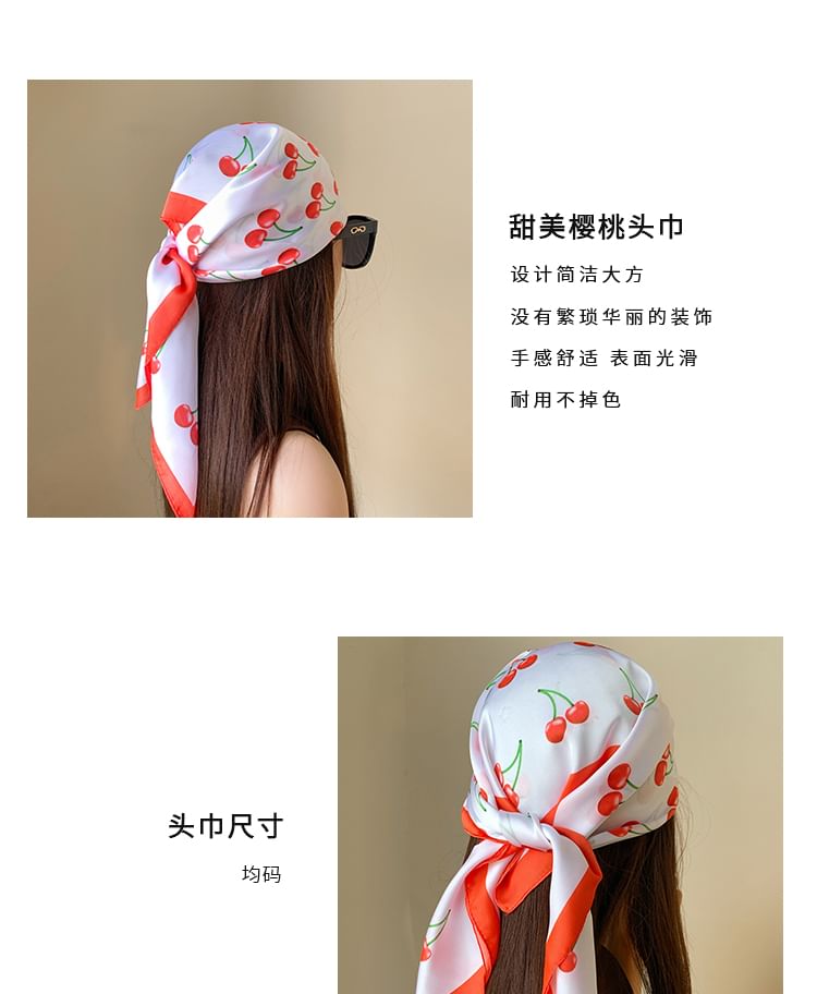 Head Print Band Cherry FashionChic