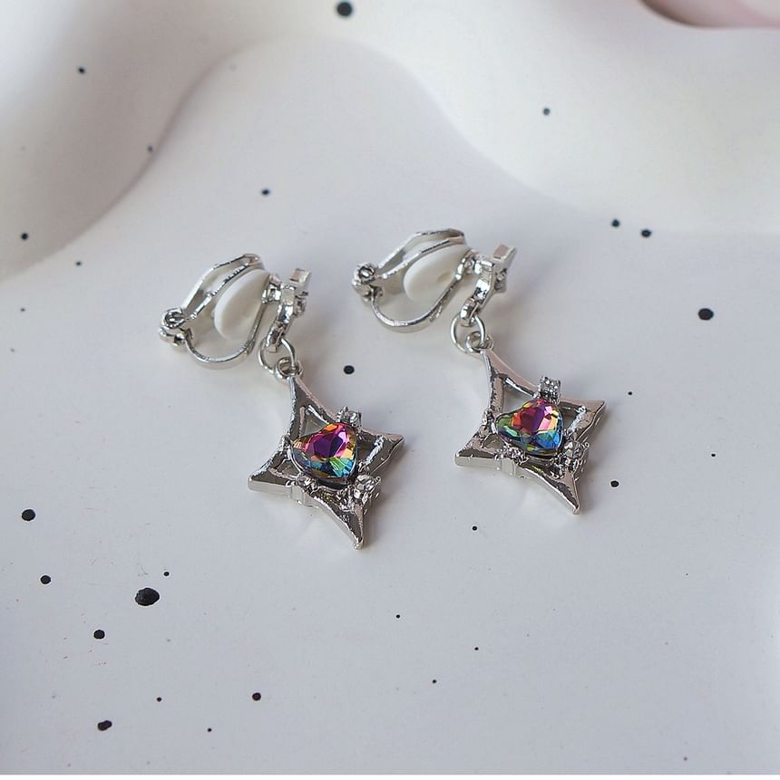 On Gemstone / Dangle Clip Earring FashionChic