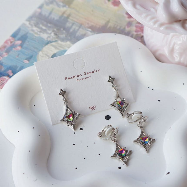 On Gemstone / Dangle Clip Earring FashionChic