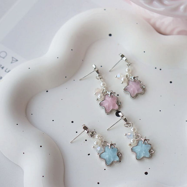 / On Earring Star Dangle Clip FashionChic