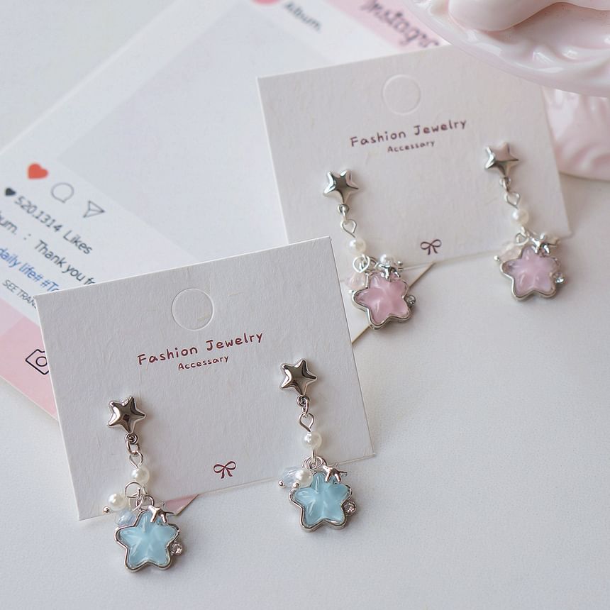 / On Earring Star Dangle Clip FashionChic