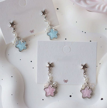 / On Earring Star Dangle Clip FashionChic