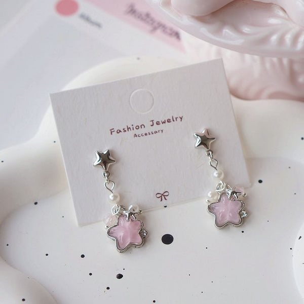 / On Earring Star Dangle Clip FashionChic