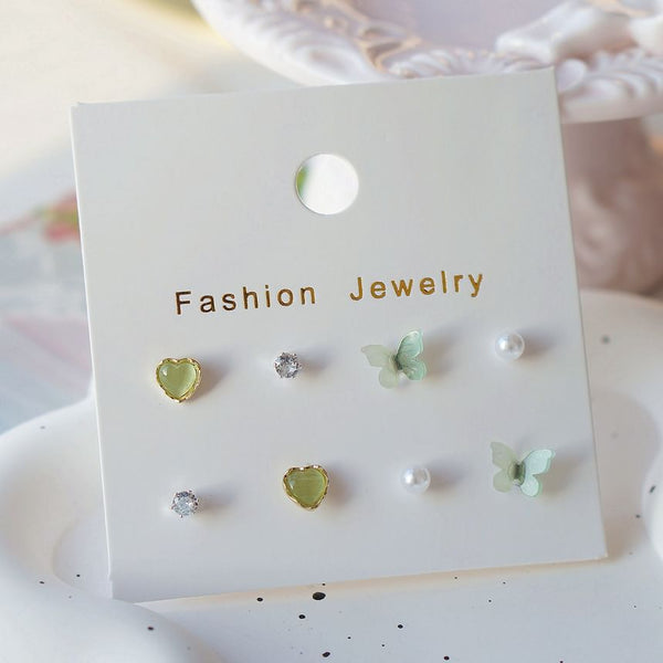 Set Stud Earring Butterfly FashionChic
