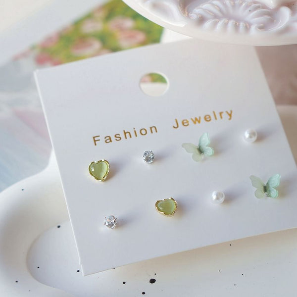 Set Stud Earring Butterfly FashionChic