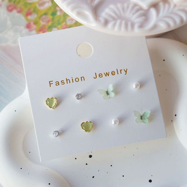 Set Stud Earring Butterfly FashionChic