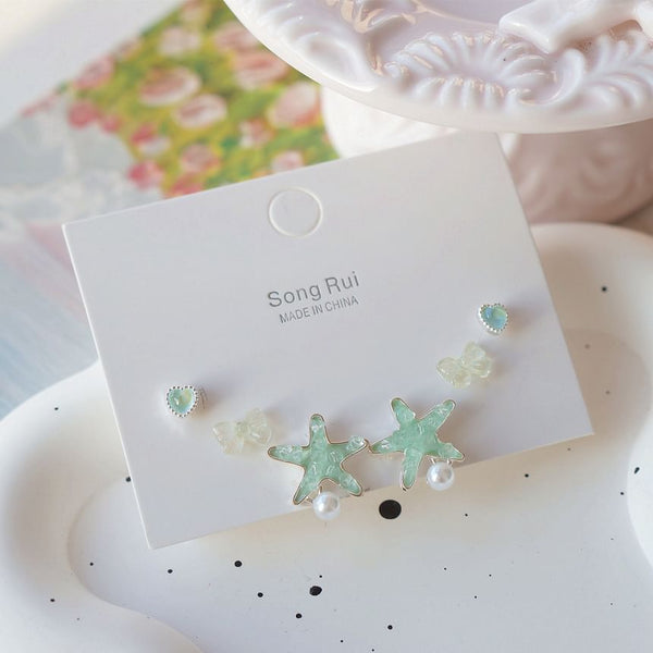 Stud Earring Set Starfish FashionChic